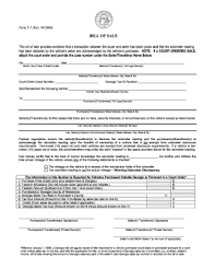 georgia motor vehicle bill of sale form templates fillable printable samples for pdf word pdffiller