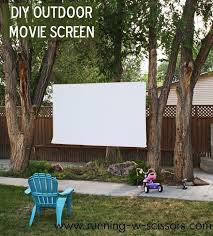 Making An Outdoor Movie Screen Is Easier Than You Think Diy Outdoor Movie Screen Outdoor Movie Screen Easy Backyard Diy