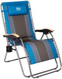 D also love the side table/double cup holder and i have a bad back so having the adjustable pillow is perfect. Timber Ridge Adjustable Folding Padded Zero Gravity Chair