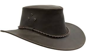Australian Echuca Leather Hat From Down Under Kakadu Traders Traveller Brown In 2021 Leather Hats Hats Western Hats