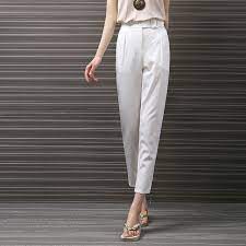 Shop for and buy capri pajama pants online at macy's. Yichaoyiliang Simple White Harem Pants For Women High Waist Business Office Trouser Pocket Capri Pants Harem Pants For Women Capri Pantspants For Women Aliexpress