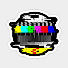 The test cards were for testing of equipment throughout the full chain of transmission. Vintage Glitched Tv Test Card Graphic Tv Test Pattern Magnet Teepublic