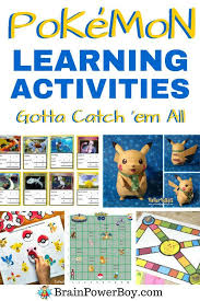 Pokemon Learning Activities They Will Want To Do School Age Activities Learning Activities Pokemon