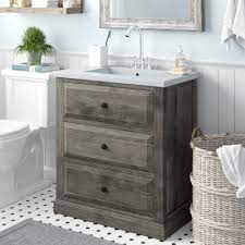 A full remodel typically begins with updating your bathtub, shower, and toilet, and expands into replacing vanities, flooring and light fixtures, bringing an overall element of harmony to your space. Gracie Oaks Aalisha 30 Single Sink Bathroom Vanity Set Reviews Wayfair
