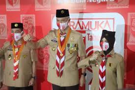 Menjunjung tinggi sikap toleransi dan tenggang rasa terhadap sesama warga. Bantu Kain Ganjar Minta Pramuka Teladani Penggunaan Masker