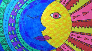 Join more than 8 million creators learning with skillshare. Mexican Sun And Moon Drawing A Study Of Warm And Cool Colors Organic And Geometric Patterns Youtube