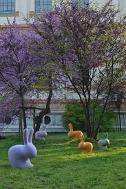 Studio m find peace in the garden 6′ art pole $216.00. Rabbit Chair Chair By Qeeboo Design Stefano Giovannoni Installation Art Art Village Garden Art