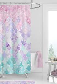 Home Decor Bathroom Colors Pastel Bathroom Girls Shower Curtain In 2020 Girl Bathroom Decor Kids Bathroom Shower Curtain Girls Shower Curtain