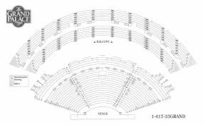 Seating Chart For Branson Missouris Grand Palace Theater