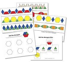 This download includes 3 puzzles in color and black and white and answer. Free 1 20 Pattern Block Cards Confessions Of A Homeschooler