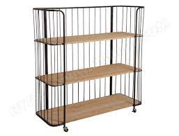Bibliothèque étagères avec échelle en bois et métal. Etagere Style Industriel Sur Roulettes 3 Niveaux Aubry Gaspard Ma 21ca494etag Tkuv5 Pas Cher Ubaldi Com