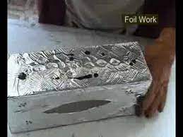 Foil Work Aluminum Foil Art Foil Art Decoupage Tutorial