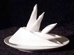 Bird Of Paradise Napkin Folding Instructions The Bird Of Paradise Free Napkin Folding Instructions Napkin Folding Cloth Napkins Napkin Folding Tutorial