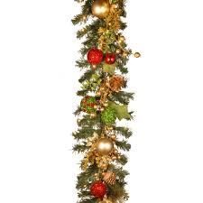 + white christmas wreaths & garland. 6 Decorated Christmas Garland With 50 White Battery Operated Led Lights Reviews