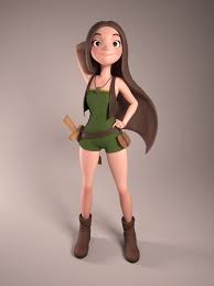 Vilda Douglas Aguila 3d Model Character Girls Characters Female Character Design