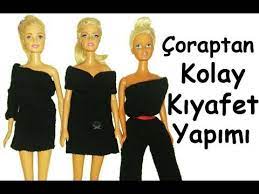 barbie bir kumastan kolay dikissiz yapiskansiz 6 farkli model elbise yapimi barbie kiyafet yapimi youtube barbie barbie giysileri elbise yapimi