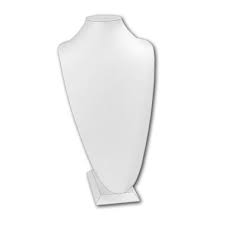 With this display stand, the jewelry may show its gloss and shine to customers. Tall Necklace Display White Necklace Display