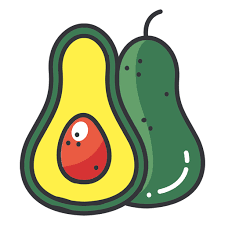 avocado color flat icon transparent png svg vector file avocado color flat icon transparent