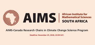 Aims Canada Research Chairs In Climate Change Science Program Deadline November 25 2018 Get More Information Through Science Programs Climate Change Science