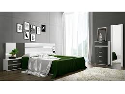 Bedroom sets create cohesive and comfortable room designs. Bedroom Furniture Set With Led Lights Tall Chest 2 Bedside Tables Headboard Mirror Cremona 01 Don Baraton Tienda De Sofas Muebles Y Colchones