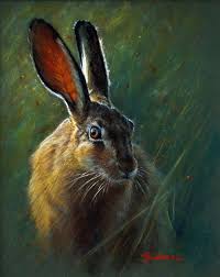 Feldhase Pastell 40 X 50cm Bunny Art Rabbit Art Animal Paintings