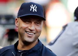 Derek Jeter greets 'Field of Dreams' contest winners at Yankee Stadium