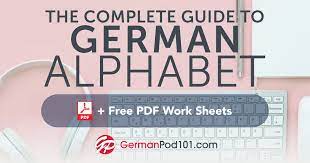 It may be worth noting that in indian english, the word alphabet can take on a similar meaning to letter, which can cause confusion. Learn The German Alphabet With The Free Ebook Germanpod101