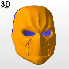 3d Printable Model Deathstroke Titans Season 2 Helmet Print File Format Stl Do3d Com 3d Printable Models Deathstroke Titan Helmet