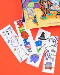Good printable bear coloring pages with bear coloring page. Halloween Coloring Bookmarks Free Printable Simply Bessy