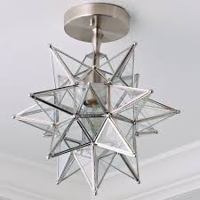Moravian star light, star pierced tin, bronze , 18. Moravian Star Semi Flush Mount Ceiling Light Fixture Shades Of Light
