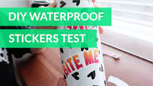 I finally made the sequel. How To Make Waterproof Stickers Cricut Youtube