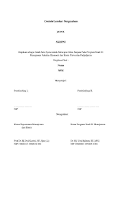Pengaruh permainan game online bagi motivasi belajar siswa kelas x sman 1 gadingtahu. Contoh Lembar Pengesahan Pengertian Fungsi Unsur Dan Format Buku Deepublish