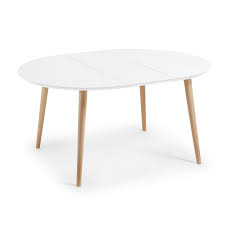 Table Ronde Oqui Extensible 120 200 X 120 Cm Taille 8 Pers Table Ronde Extensible Salle A Manger Table Ronde Et Table Ronde Blanche Extensible
