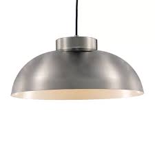 Lowes 1 Light Single Dome Pendant With Images Contemporary Pendant Lamps Light Metal Shades
