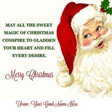 Happy Merry Christmas To You And Family Name Pictures Partying all night, enjoying the latest movies or dinner are some best parts of the celebration of these festivals. happy merry christmas to you and family