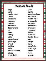A List Of Christmas Words To Use For Writer S Workshop Or Any Writing Activities Christmas Pictionary Christmas Words Pictionary Words