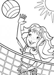 Sport Volleyball Coloring Pages For Girls Colorir Planejamento Educacao Infantil Meninas