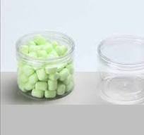 Square PET Crystal Lid for Plastic Jar for Canned Food Snack Candy Baby  Food Storage Screw Top Honey Jar for Cosmetic Storage
