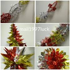 Christmas Foil Ceiling Decorations Garlands Stars Bell Snowflakes Muticolou Christmas Ceiling Decorations Christmas Decorations Christmas Hanging Decorations