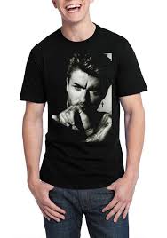George Michael Half Sleeve Black T Shirt