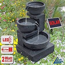 Gartenbrunnen Brunnen Solar Brunnen Zierbrunnen Vogelbad Wasserfall Gartenleuchte Teichpumpe Springbrunn Water Fountain Design Diy Fountain Fountains Outdoor