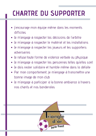 Lors d'une candidature, outre la lettre de motivation, il est nécessaire de présenter son profil avec des renseignements sur les capacités physiques, ainsi que sur le parcours sportif et le parcours scolaire. Valeurs Charte Triangle D Or Jura Foot