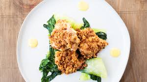 Cheese Breaded Keto Fried Chicken With Hollandaise Sauce Ketologic Recipe Keto Fried Chicken Fried Chicken Cheese Bread