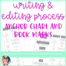 Writing Process And Editing Marks Bookmark