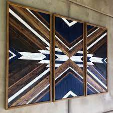 New Listing Very Special 3 Panels Xl Wood Wall Art On The Stage Wood Wall Art Diy Large Wood Wall Art Wood Wall Art