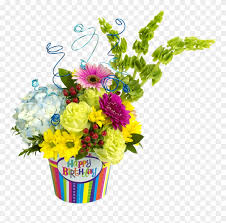 Image result for table flower arrangements for 70th birthday using cymbidium orchids. Vector Library Library Birthday Transparent Flower Happy Birthday Flowers Png Clipart 406314 Pinclipart