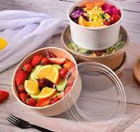 Disposable Paper Takeaway Bowls with Lids