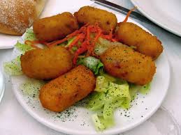 I grew up eating these as my japanese mom taught us to use chopsticks before a fork! Croquette Wikipedia