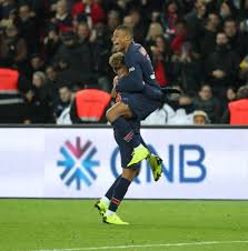 Kylian Mbappe Of Paris Saint Germain Celebrates His Score With Neymar Paris Saint Germain Neymar Neymar Jr