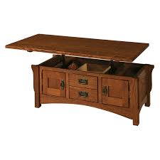 This mission style coffee table is a beauty with its practical design and classic good looks. Lombard Lift Top Coffee Table Shipshewana Furniture Co